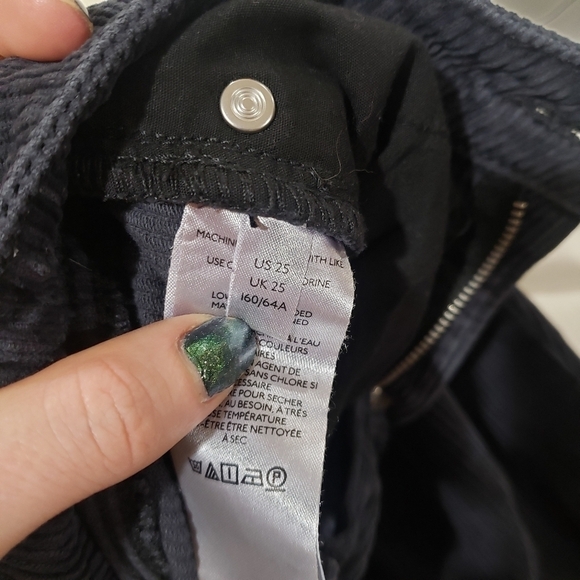 BDG Urban Outfitters High Rise Mom Corduroy Pants Gray Size 25 - Picture 7 of 15